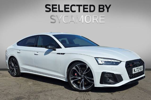 Audi S5 3.0 TDI V6 Black Edition Sportback Tiptronic quattro Euro 6 (s/s) 5dr Hatchback Diesel Glacier White