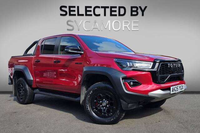 Toyota Hilux 2.8 D-4D GR SPORT II Auto 4WD Euro 6 (s/s) 4dr Pickup Diesel Red
