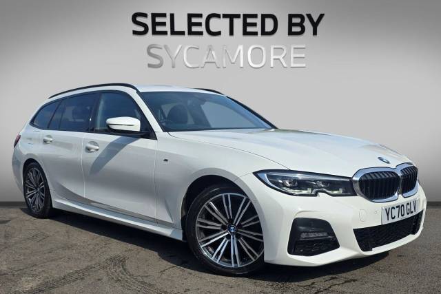 BMW 3 Series 2.0 320d MHT M Sport Touring Auto Euro 6 (s/s) 5dr Estate Hybrid Alpine White