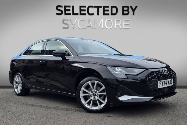 Audi A3 1.5 TFSI 30 Sport Euro 6 (s/s) 4dr Saloon Petrol Brilliant Black