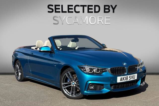 BMW 4 Series 2.0 420d M Sport Auto Euro 6 (s/s) 2dr Convertible Diesel Snapper Rocks Blue